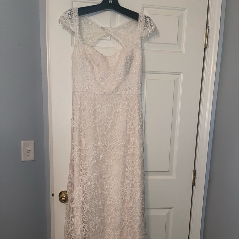 Melissa Sweet Cap Sleeve Wedding Dress